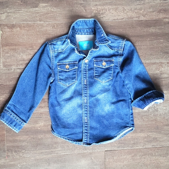 Crazy 8 Tutu Skirt and Mini Rebel Denim Button Down Shirt - Picture 3 of 7